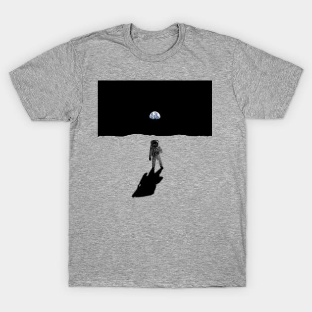 Astronaut on moon T-Shirt by Bomdesignz